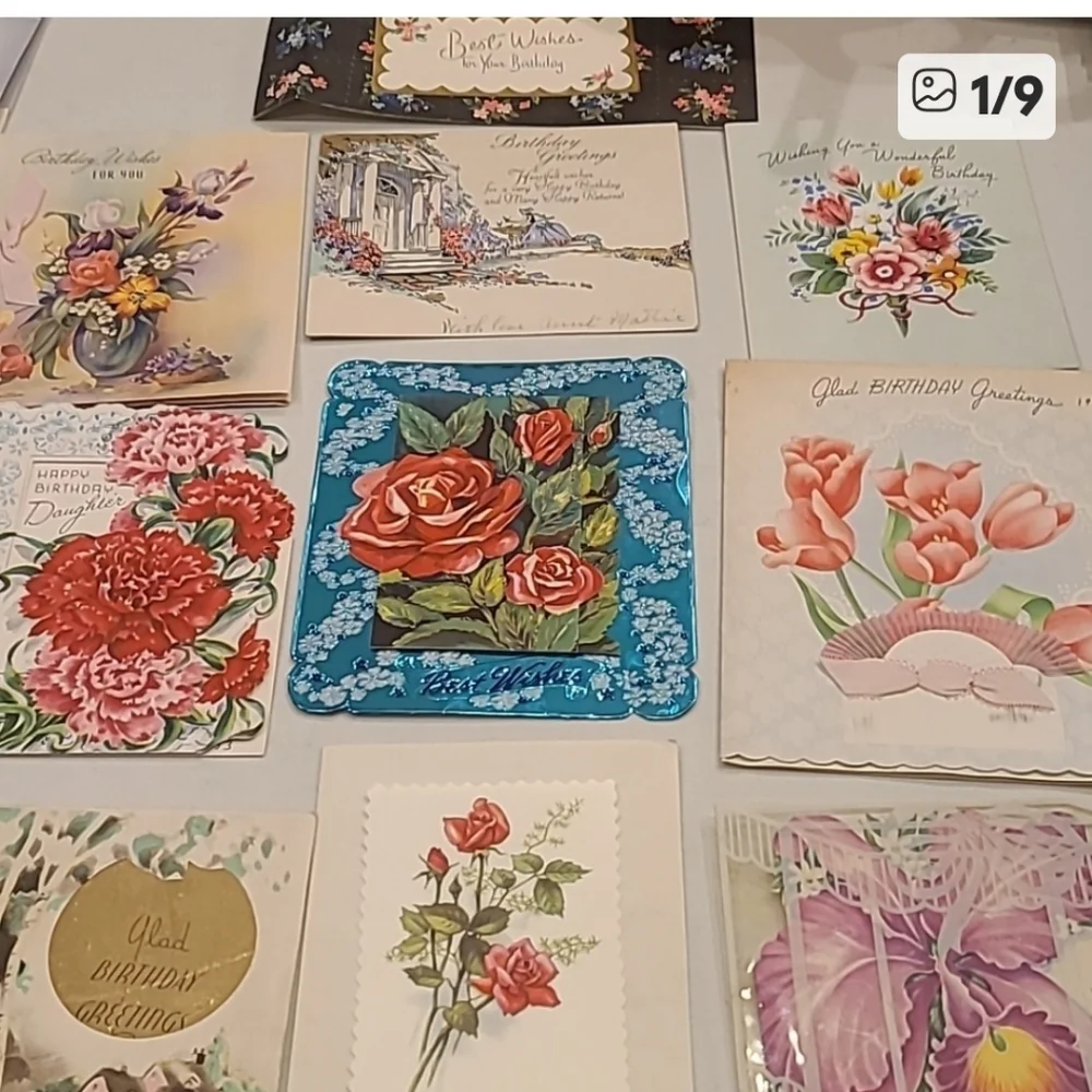 Vintage Birthday Card Bundle